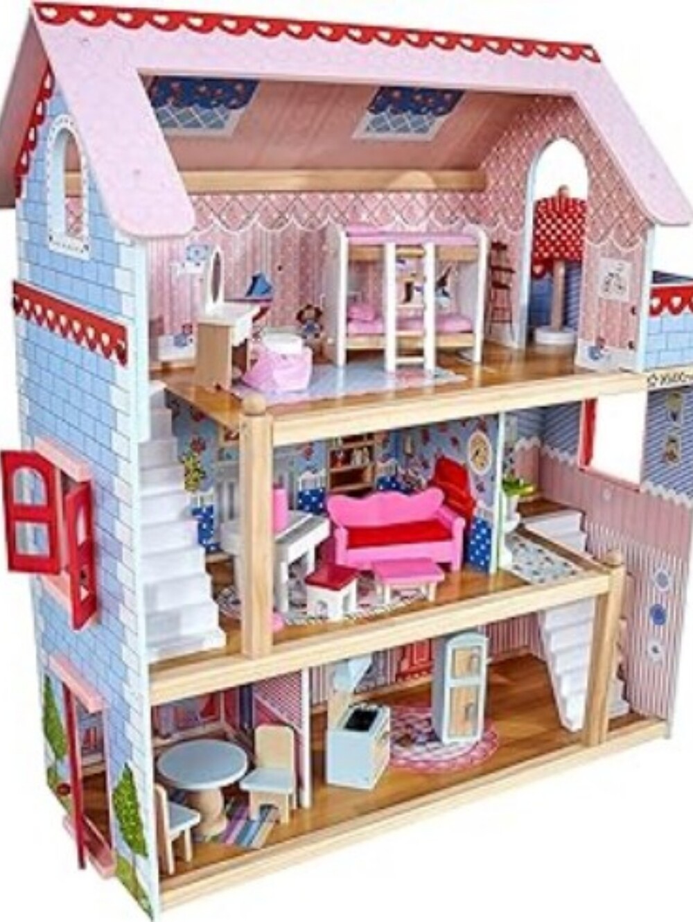 KidKraft - Chelsea Doll Cottage DIY Wooden Dollhouse